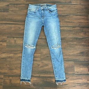 Joes ripped cropped jeans